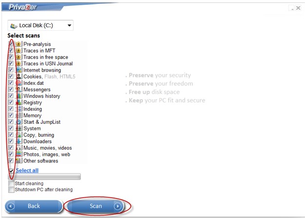 privazer_01.jpg PrivaZer, kompletní vyčištění historie práce s operačním systémem