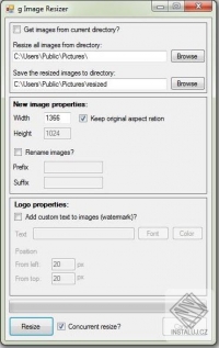 gImageResizer - dávková změna obrázků