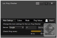 LoL Ping Checker - prověřování internetového připojení pro připojení do hry League of Legends
