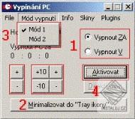 Vypínání PC