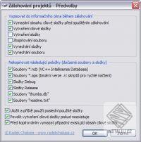 Zálohování projektů Visual C++