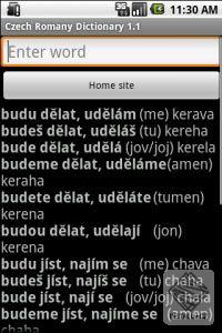 Česko - romský slovník pro Android