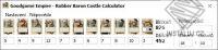 Goodgame Empire - Robber Baron Castle Calculator