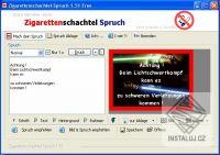 Zigarettenschachtel-Spruch