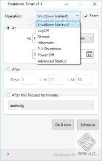 SK Shutdown Timer