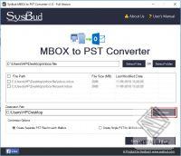 SysBud MBOX to PST Converter