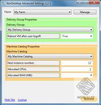 XenDesktop Advanced Settings
