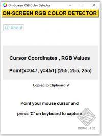 On Screen RGB Detector