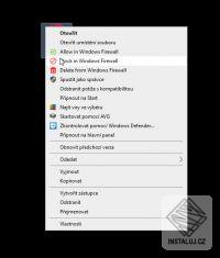 Firewall Context Menu