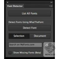 Photoshop Font Detector