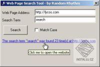 Web Page Search Tool
