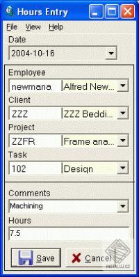Employee Project Clock