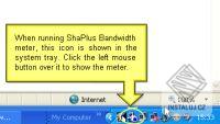 ShaPlus Bandwidth Meter