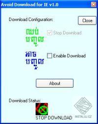 Avoid Download for IE