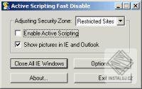 Active Scripting Fast Disable