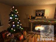 Christmas Fireplace 3D Screensaver