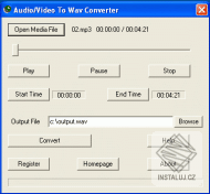 Audio/Video To Wav Converter