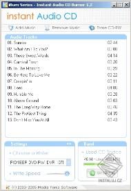Instant Audio CD Burner