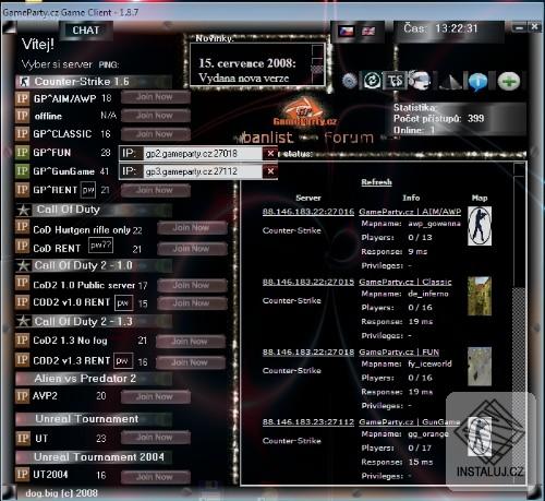 Gameparty.cz Game Client