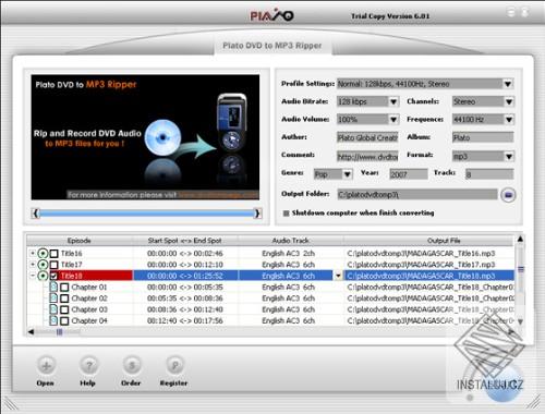 Plato DVD to MP3 Ripper