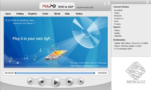 Plato DVD to 3GP Converter