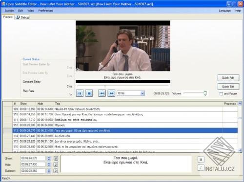 Open Subtitle Editor