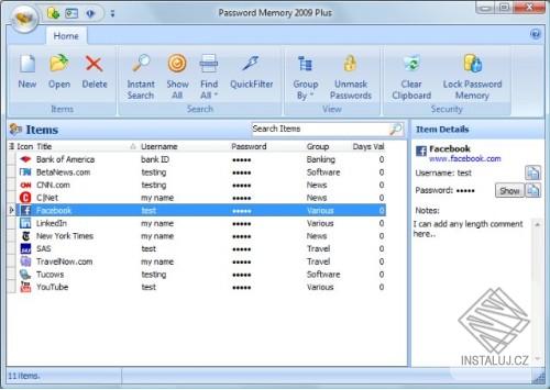 Password Memory