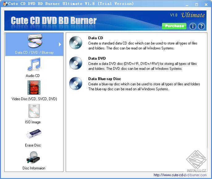 Cute CD DVD BD Burner Ultimate