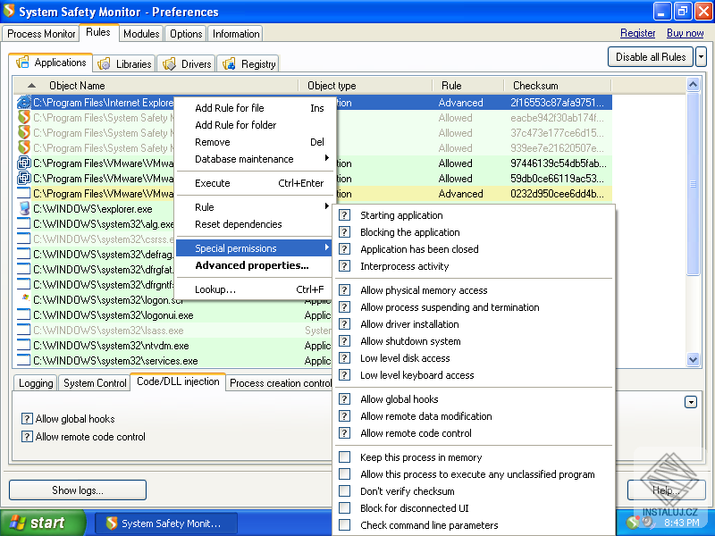 System Safety Monitor