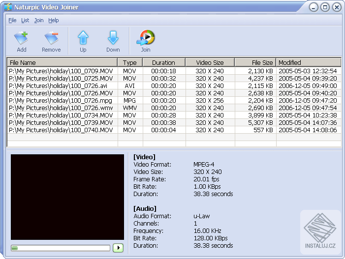 Naturpic Video Joiner