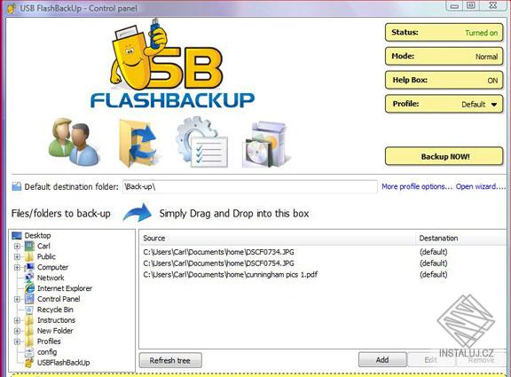 USB Flash Backup