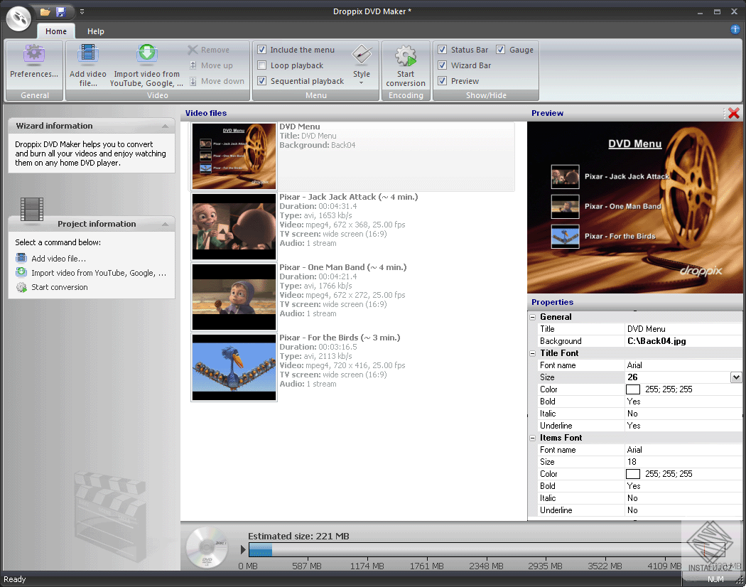 Droppix DVD Maker