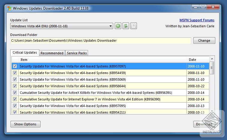 Windows Updates Downloader
