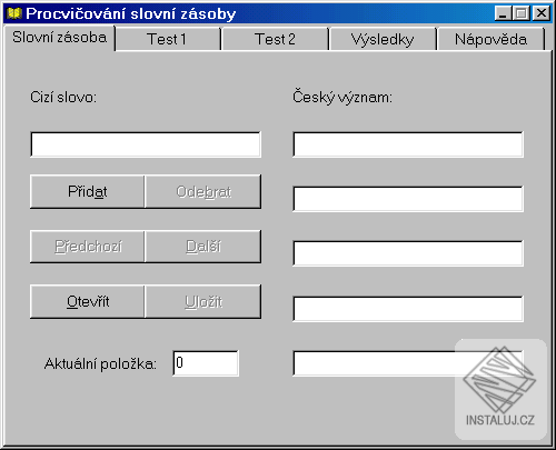 Procvičování slovní zásoby