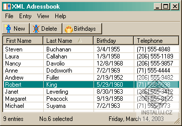 XML Address Book