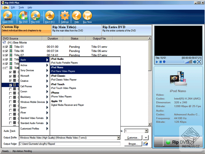 Rip DVD Plus