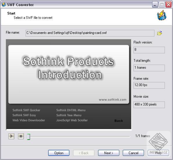 Sothing SWF to Video Converter