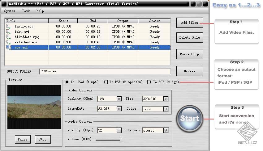 AoA iPod/PSP/3GP/MP4 Converter