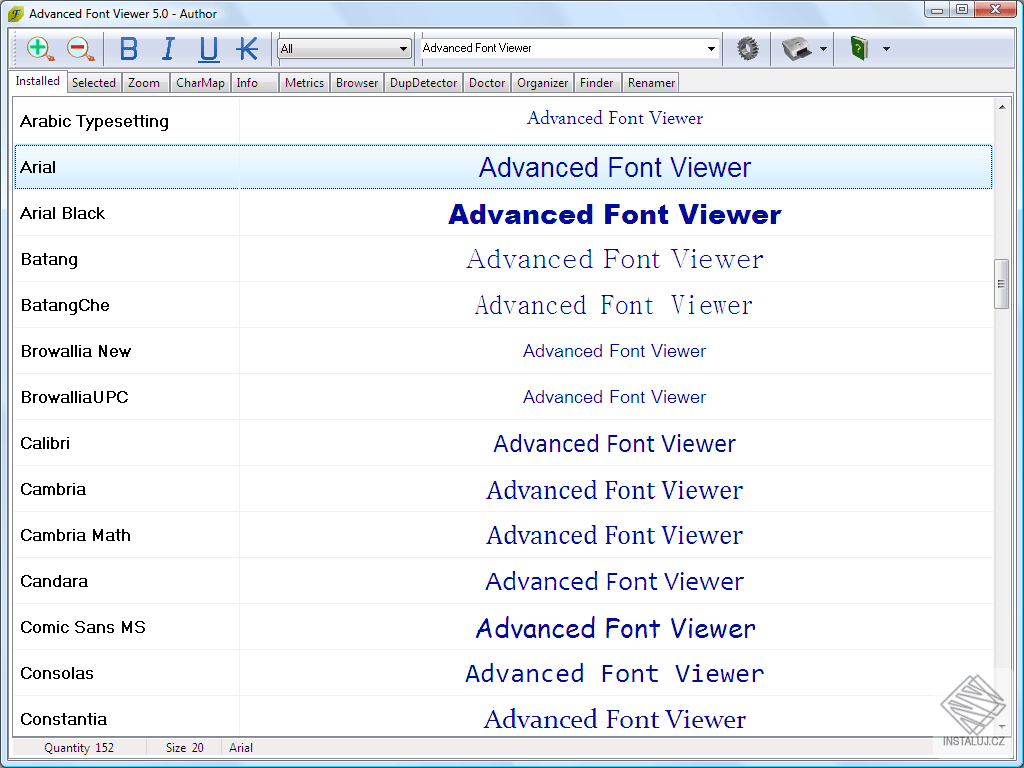 Advanced Font Viewer
