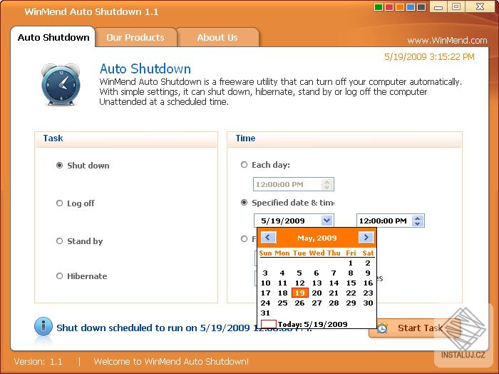 WinMend Auto Shutdown