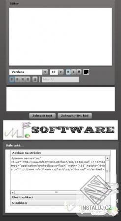 HTML editor - MF Software