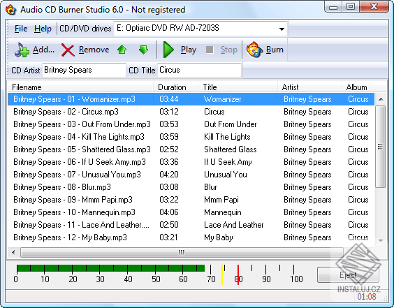 Audio CD Burner Studio