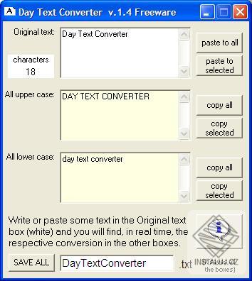 Day Text Converter