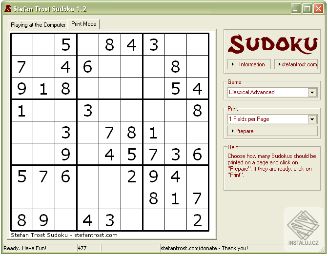 Sudoku - Stefan Trost