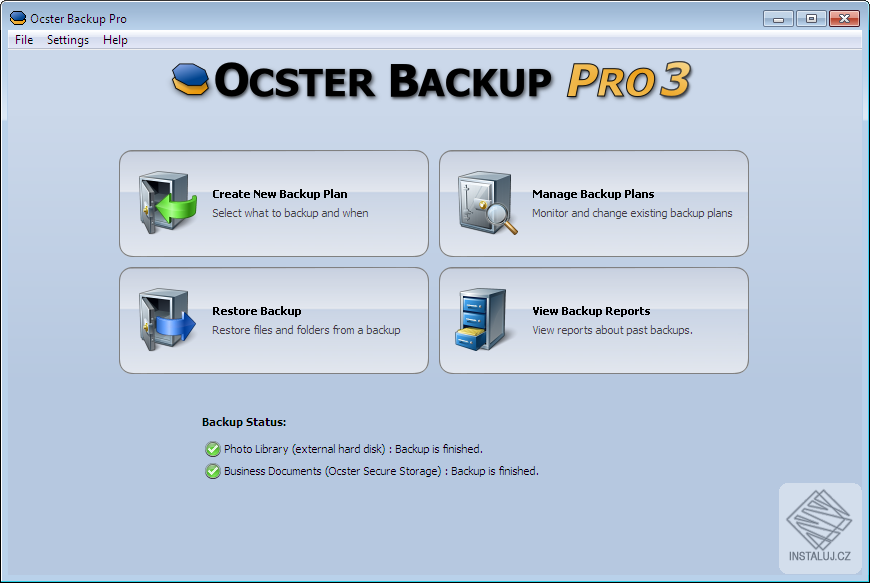 Ocster Backup