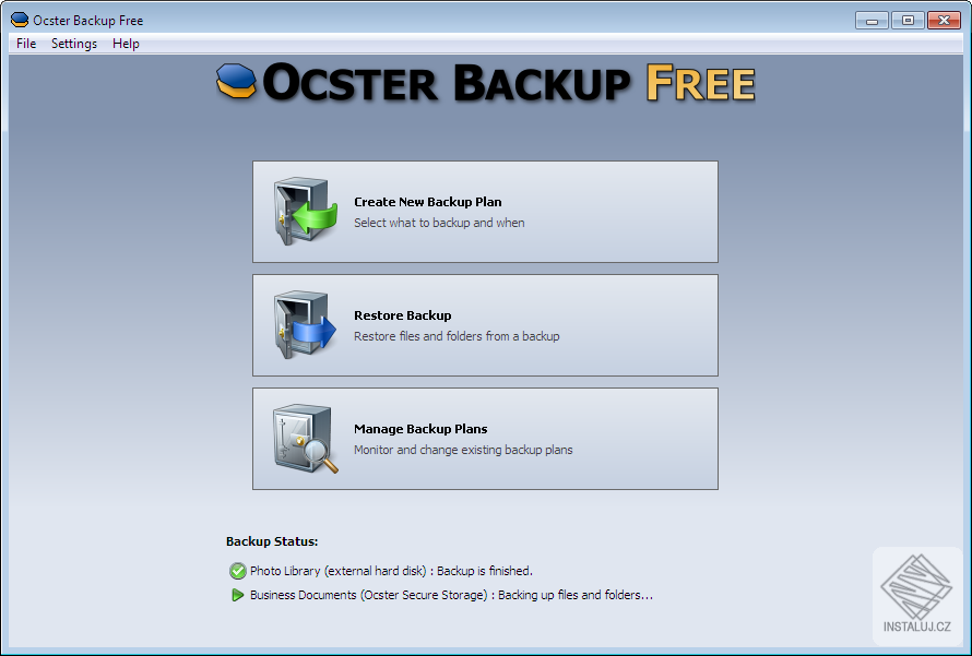 Ocster Backup Free