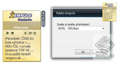 Impuls rádio - miniaplikace