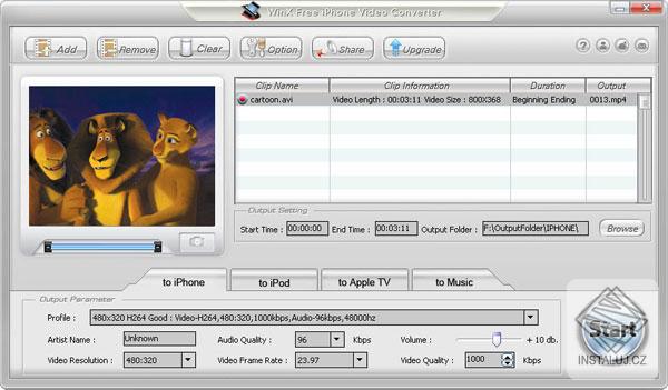 WinX Free iPhone Video Converter