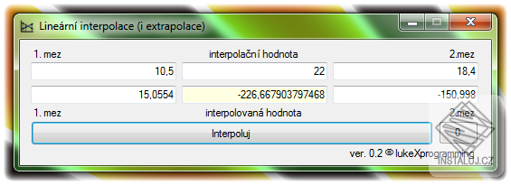 Lineární interpolace