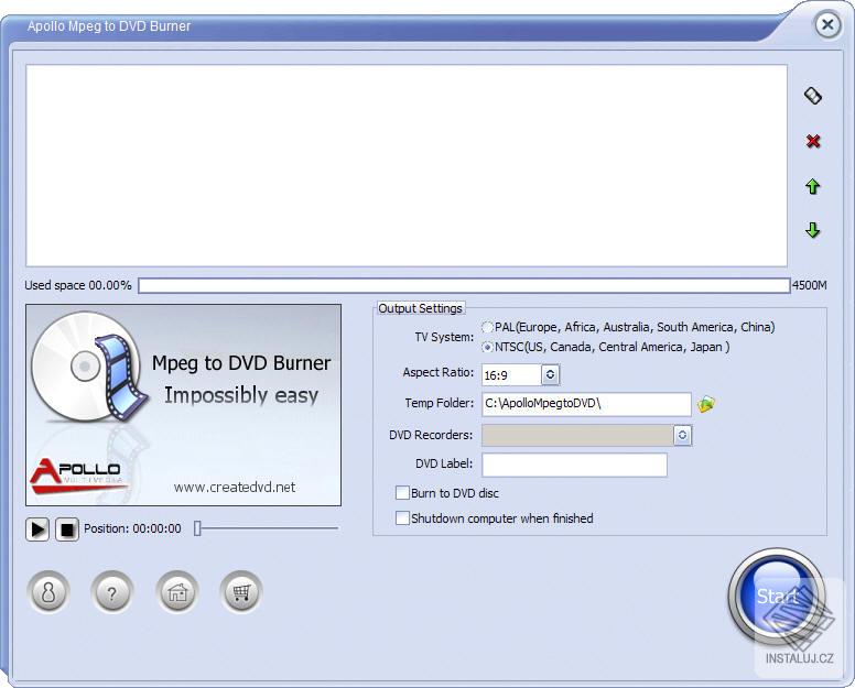 Apollo MPEG to DVD Burner